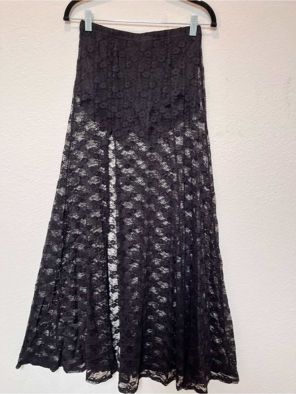 Black Lace Maxi Skirt